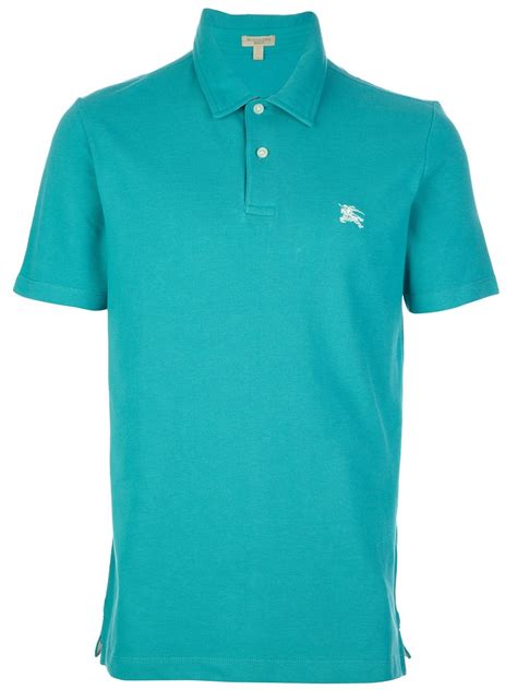 burberry polo aqua|burberry polo shirt men.